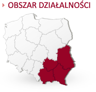 obszar działaności: woj: podkarpackie, ma�opolskie, �wi�tokrzyskie, lubelskie